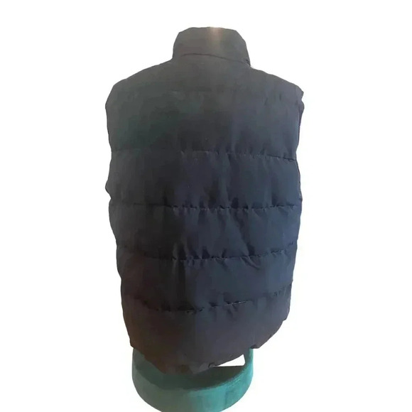 ST JOHNS BAY BLACK PUFFER VEST FULL ZIP MENS LARGE - Picture 3 of 7